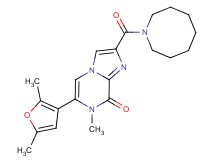 2-(azocan-1-ylcarbonyl)-6-(2,5-dimethyl-3-furyl)-7-methylimidazo[1,2-a]pyrazin-8(7H)-one