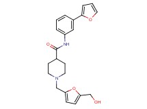 N-[3-(2-furyl)phenyl]-1-{[5-(hydroxymethyl)-2-furyl]methyl}-4-piperidinecarboxamide