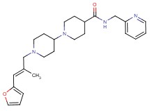 1'-[(2E)-3-(2-furyl)-2-methyl-2-propen-1-yl]-N-(2-pyridinylmethyl)-1,4'-bipiperidine-4-carboxamide