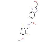 N-(2,6-difluoro-3-methoxybenzyl)-2-(hydroxymethyl)-1H-benzimidazole-5-carboxamide