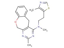 N,2-dimethyl-N-[2-(4-methyl-1,3-thiazol-5-yl)ethyl]-5,11-dihydro[1]benzoxepino[3,4-d]pyrimidin-4-amine
