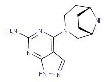 4-[(1S*,6R*)-3,9-diazabicyclo[4.2.1]non-3-yl]-1H-pyrazolo[3,4-d]pyrimidin-6-amine