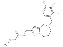 2-methoxy-N-{[5-(2,3,4-trifluorobenzyl)-5,6,7,8-tetrahydro-4H-pyrazolo[1,5-a][1,4]diazepin-2-yl]methyl}acetamide