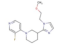 3-fluoro-4-{3-[1-(2-methoxyethyl)-1H-imidazol-2-yl]piperidin-1-yl}pyridine