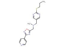 N-methyl-1-[2-(propylthio)pyrimidin-5-yl]-N-[(3-pyridin-4-yl-1,2,4-oxadiazol-5-yl)methyl]methanamine