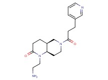 rel-(4aS,8aR)-1-(2-aminoethyl)-6-[3-(3-pyridinyl)propanoyl]octahydro-1,6-naphthyridin-2(1H)-one dihydrochloride