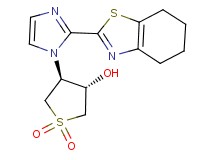 (3S*,4S*)-4-[2-(4,5,6,7-tetrahydro-1,3-benzothiazol-2-yl)-1H-imidazol-1-yl]tetrahydrothiophene-3-ol 1,1-dioxide