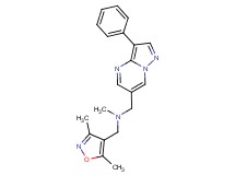 1-(3,5-dimethylisoxazol-4-yl)-N-methyl-N-[(3-phenylpyrazolo[1,5-a]pyrimidin-6-yl)methyl]methanamine