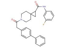 6-(4-biphenylylacetyl)-N-(3-fluorophenyl)-6-azaspiro[2.5]octane-1-carboxamide