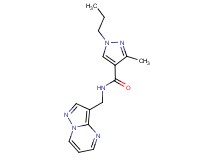 3-methyl-1-propyl-N-(pyrazolo[1,5-a]pyrimidin-3-ylmethyl)-1H-pyrazole-4-carboxamide
