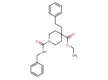 ethyl 1-[(benzylamino)carbonyl]-4-(2-phenylethyl)-4-piperidinecarboxylate