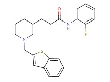 3-[1-(1-benzothien-2-ylmethyl)-3-piperidinyl]-N-(2-fluorophenyl)propanamide