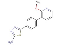5-[4-(2-methoxypyridin-3-yl)phenyl]-1,3,4-thiadiazol-2-amine