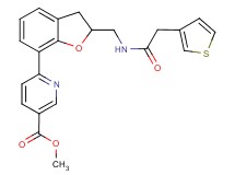 methyl 6-(2-{[(3-thienylacetyl)amino]methyl}-2,3-dihydro-1-benzofuran-7-yl)nicotinate