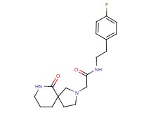 N-[2-(4-fluorophenyl)ethyl]-2-(6-oxo-2,7-diazaspiro[4.5]dec-2-yl)acetamide