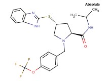 (4R)-4-(1H-benzimidazol-2-ylthio)-N-isopropyl-1-[4-(trifluoromethoxy)benzyl]-L-prolinamide