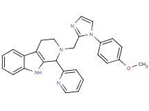 2-{[1-(4-methoxyphenyl)-1H-imidazol-2-yl]methyl}-1-(2-pyridinyl)-2,3,4,9-tetrahydro-1H-beta-carboline