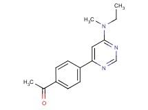 1-(4-{6-[ethyl(methyl)amino]pyrimidin-4-yl}phenyl)ethanone