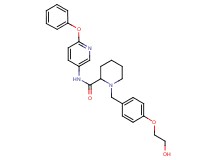 1-[4-(2-hydroxyethoxy)benzyl]-N-(6-phenoxy-3-pyridinyl)-2-piperidinecarboxamide