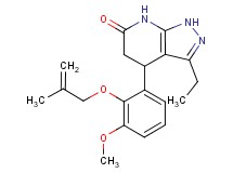 3-ethyl-4-{3-methoxy-2-[(2-methylprop-2-en-1-yl)oxy]phenyl}-1,4,5,7-tetrahydro-6H-pyrazolo[3,4-b]pyridin-6-one