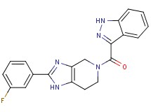 2-(3-fluorophenyl)-5-(1H-indazol-3-ylcarbonyl)-4,5,6,7-tetrahydro-1H-imidazo[4,5-c]pyridine
