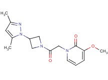 1-{2-[3-(3,5-dimethyl-1H-pyrazol-1-yl)azetidin-1-yl]-2-oxoethyl}-3-methoxypyridin-2(1H)-one