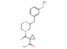 1-{[2-(3-methoxybenzyl)-4-morpholinyl]carbonyl}cyclopropanecarboxamide