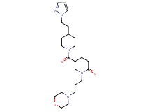 1-[3-(4-morpholinyl)propyl]-5-({4-[2-(1H-pyrazol-1-yl)ethyl]-1-piperidinyl}carbonyl)-2-piperidinone