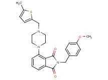 2-(4-methoxybenzyl)-4-{4-[(5-methyl-2-thienyl)methyl]-1-piperazinyl}-1H-isoindole-1,3(2H)-dione