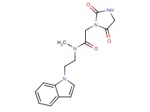 2-(2,5-dioxo-1-imidazolidinyl)-N-[2-(1H-indol-1-yl)ethyl]-N-methylacetamide