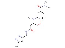 N,N,4-trimethyl-3-(2-{[(5-methyl-1H-pyrazol-3-yl)methyl]amino}-2-oxoethyl)-3,4-dihydro-2H-1,4-benzoxazine-6-carboxamide