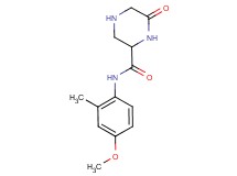 N-(4-methoxy-2-methylphenyl)-6-oxopiperazine-2-carboxamide