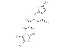 N-allyl-2,3-dimethyl-N-[(5-methyl-2-thienyl)methyl]-5-oxo-5H-[1,3]thiazolo[3,2-a]pyrimidine-6-carboxamide