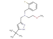 N-[(5-tert-butyl-1H-pyrazol-3-yl)methyl]-N-(2-fluorobenzyl)-2-methoxyethanamine