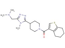 N,N-dimethyl-1-{4-methyl-5-[1-(4,5,6,7-tetrahydro-1-benzothien-3-ylcarbonyl)piperidin-4-yl]-4H-1,2,4-triazol-3-yl}methanamine