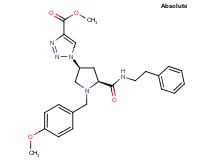 methyl 1-((3S,5S)-1-(4-methoxybenzyl)-5-{[(2-phenylethyl)amino]carbonyl}-3-pyrrolidinyl)-1H-1,2,3-triazole-4-carboxylate