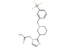 2-(2-{1-[3-(trifluoromethyl)benzyl]-3-piperidinyl}-1H-imidazol-1-yl)acetamide