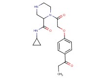 N-cyclopropyl-1-[(4-propionylphenoxy)acetyl]-2-piperazinecarboxamide
