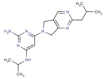 6-(2-isobutyl-5,7-dihydro-6H-pyrrolo[3,4-d]pyrimidin-6-yl)-N~4~-isopropylpyrimidine-2,4-diamine
