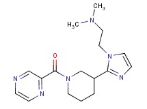 N,N-dimethyl-2-{2-[1-(pyrazin-2-ylcarbonyl)piperidin-3-yl]-1H-imidazol-1-yl}ethanamine