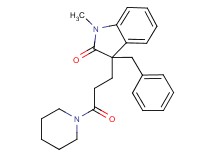 3-benzyl-1-methyl-3-(3-oxo-3-piperidin-1-ylpropyl)-1,3-dihydro-2H-indol-2-one