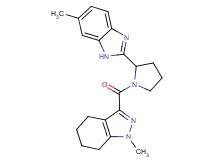 1-methyl-3-{[2-(6-methyl-1H-benzimidazol-2-yl)-1-pyrrolidinyl]carbonyl}-4,5,6,7-tetrahydro-1H-indazole
