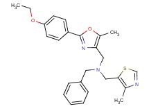 N-benzyl-1-[2-(4-ethoxyphenyl)-5-methyl-1,3-oxazol-4-yl]-N-[(4-methyl-1,3-thiazol-5-yl)methyl]methanamine