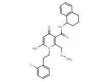 1-[2-(2-chlorophenyl)ethyl]-2-(methoxymethyl)-6-methyl-4-oxo-N-(1,2,3,4-tetrahydro-1-naphthalenyl)-1,4-dihydro-3-pyridinecarboxamide