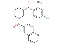 (4-chloro-2-methylphenyl)[1-(6-quinolinylcarbonyl)-3-piperidinyl]methanone