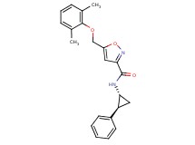 5-[(2,6-dimethylphenoxy)methyl]-N-[(1R*,2S*)-2-phenylcyclopropyl]-3-isoxazolecarboxamide