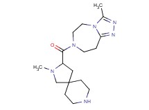 3-methyl-7-[(2-methyl-2,8-diazaspiro[4.5]dec-3-yl)carbonyl]-6,7,8,9-tetrahydro-5H-[1,2,4]triazolo[4,3-d][1,4]diazepine dihydrochloride