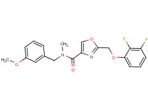 2-[(2,3-difluorophenoxy)methyl]-N-(3-methoxybenzyl)-N-methyl-1,3-oxazole-4-carboxamide