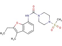 N-(2-ethyl-3-methyl-1-benzofuran-7-yl)-4-(methylsulfonyl)piperazine-1-carboxamide