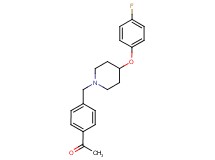 1-(4-{[4-(4-fluorophenoxy)-1-piperidinyl]methyl}phenyl)ethanone